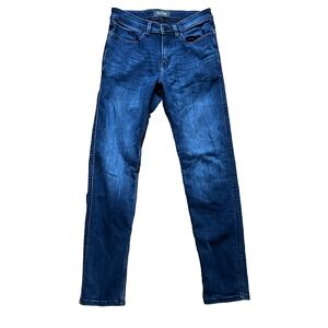 DU/ER DUER Jeans Men's Size 30X31 Dark Blue Performance L2X Slim Fit Stretch EUC